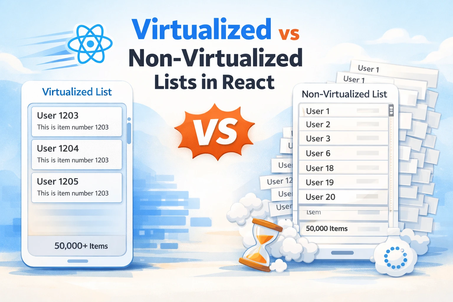 Virtualized Lists in React