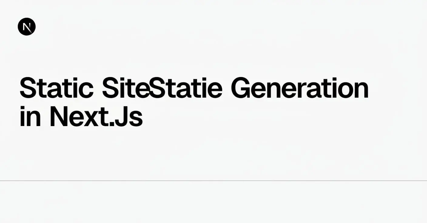 Static Site Generation in Next.js